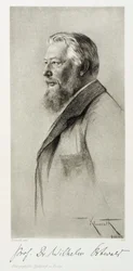 Wilhelm Ostwald, lettischer Chemiker, um 1910