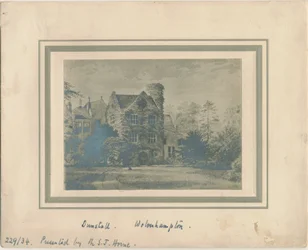 Wolverhampton - Dunstall Hall: Fotografie eines Aquarells, undatiert [ca. 1860]