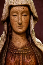 Holzstatue der Heiligen Anna, Rennes, Ille et Vilaine, Frankreich