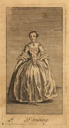 Junge Dame, die in einem Raum tanzt