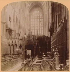Innenansicht der Westminster Abbey, London, England, 1896