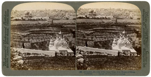 Jerusalem, gesehen vom Ölberg, Palästina, 1901