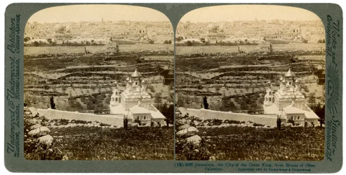 Jerusalem, gesehen vom Ölberg, Palästina, 1901