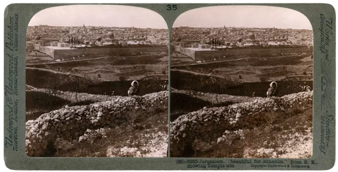 Jerusalem, vom Südosten gesehen, zeigt den Tempelplatz, Palästina, 1900er Jahre
