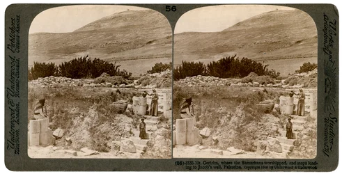 Berg Garizim, wo die Samariter verehrten, Palästina, 1900