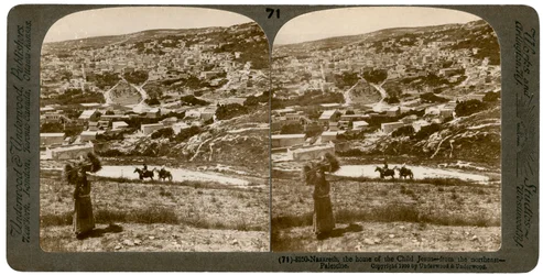 Nazareth, vom Nordosten gesehen, Palästina, 1900