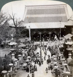 Südfront des Asakusa-Tempels, Tokio, Japan, 1904