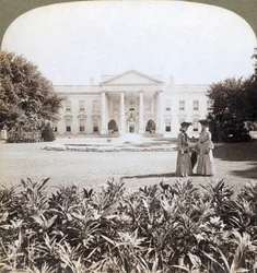 Das Weiße Haus, die historische Residenz des Staatschefs - Nordfront-Washington, D.C., 1908