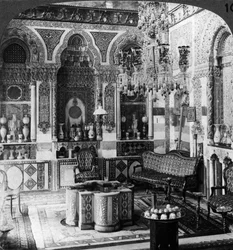 Der Empfangsraum eines Paschas, Damaskus, Syrien, 1905