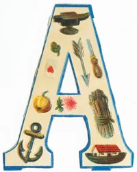 A: Amboss, Artischocke, Pfeil, Herz-Ass, Ahle, Apfel, Aster, Anker, Arche Noah, Spargel