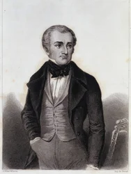 Adolphe Thiers (1797-1877) - Gravur in „Geschichte des politischen und privaten Lebens von Louis Philippe“