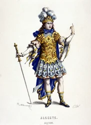 Alcide in „Alceste (oder Der Triumph des Alcide)“ Oper von Jean Baptiste Lully im Jahr 1674