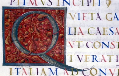 Alphabet: miniaturisierter Buchstabe Q