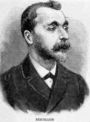 Alphonse Bertillon (1853-1914), französischer Gelehrter, Schöpfer der Anthropometrie