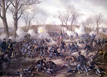 Amerikanischer Bürgerkrieg (1861 - 1865): Erste Schlacht von Fort Donelson (Tennessee) am 16. Februar