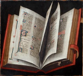 Ein geöffnetes liturgisches Buch