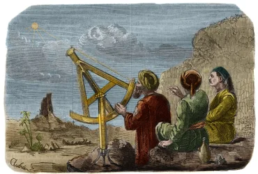 Astronomie: Arabische Wissenschaftler messen die Höhe der Sonne in der Ebene von Babylon um 825
