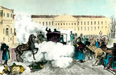 Angriff auf den Zaren: Ermordung des russischen Kaisers Alexander II. (1818-1881) in St. Petersburg