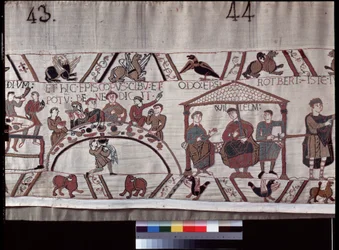 Bayeux-Tapete, bekannt als Stickerei der Königin Mathilde