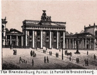 Berlin, Deutschland: Blick auf das Brandenburger Tor