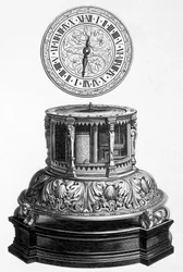 Kabinettsuhr aus der Valois-Zeit - Gravur