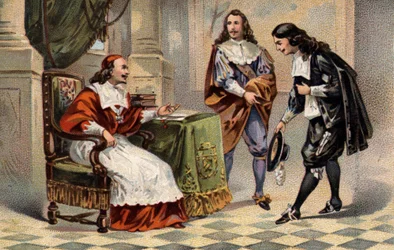 Kardinal Jules Mazarin empfängt Jean-Baptiste Colbert