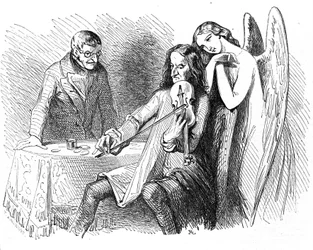 Karikatur von Niccolo Paganini (1782 - 1840)