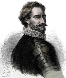 Charles III, Herzog von Bourbon - Charles III de Bourbon - Charles de Montpensier (1490-1527), Herzog von Bourbon und Konnetabel von Frankreich. Gravur des 19. Jahrhunderts