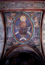 Christus aus der Apokalypse mit dem zweischneidigen Schwert