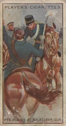 Zigarettenkarte: Private Parkes bei Balaclava (1854)