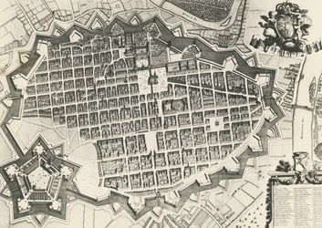 Stadtplan von Turin mit Zitadelle