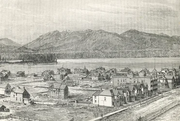 Stadt Vancouver, Gravur, Kanada