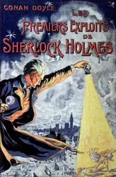 Titelblatt „Die ersten Abenteuer von Sherlock Holmes“ von Conan Doyle
