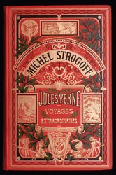 Titelblatt von Jules Vernes Buch „Michel Strogoff“, ed. Hetzel