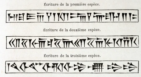 Keilschrift, „Tour du monde“ 1. Semester 1863