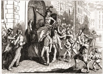 Zerstörung der Gebäude von Lyon während der Französischen Revolution