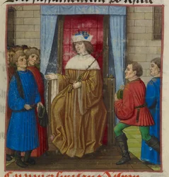 (Detail) König und sein Hof, aus 