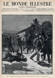 Ereignisse in Bulgarien: Die Ermordung von Herrn Beltchev in Gegenwart von Stefan Stambolov (1854-95) - Sofia
