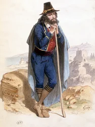 Bauer in der Nähe von Rom
