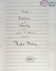Erste Seite der Partitur für Waverley Opus 1, Ouvertüre, von Hector Berlioz