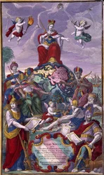 Frontispiz des „Atlas Nouveau“ von Seutter Georges Mattaus