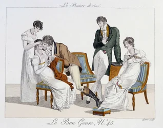 Spiel: „der erratene Kuss“ - in „le Bon genre“, Nr. 45