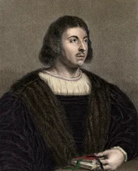 Giovanni Boccaccio (Boccace) 1313-1375 - Gravur - 19. Jahrhundert