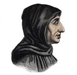 Girolamo Savonarola (1452-1498), italienischer Dominikanerpriester und Anführer von Florenz - Porträt von Girolamo Savonarola, italienischem Dominikanerprediger und Reformator