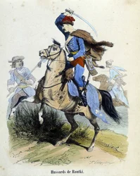 Husaren von Rautki im Kampf 1720