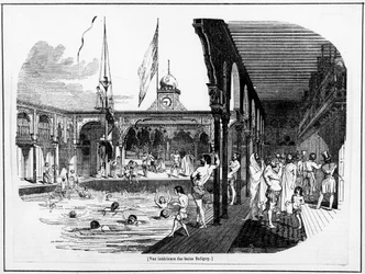 Innenansicht der Deligny-Bäder