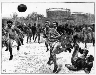 Internationales Fußballspiel zwischen angelsächsischen Ländern