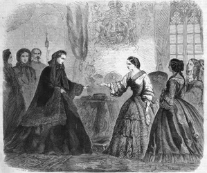 Interview von Kaiserin Eugenie und Königin Victoria im Windsor Castle am 3. Dezember