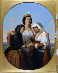 Italien beherbergt Venedig und Rom (1860) anonymes Gemälde Museo del Risorgimento Mailand