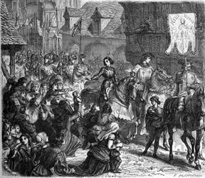 Johanna von Orléans betritt Orléans am 29. April 1429.